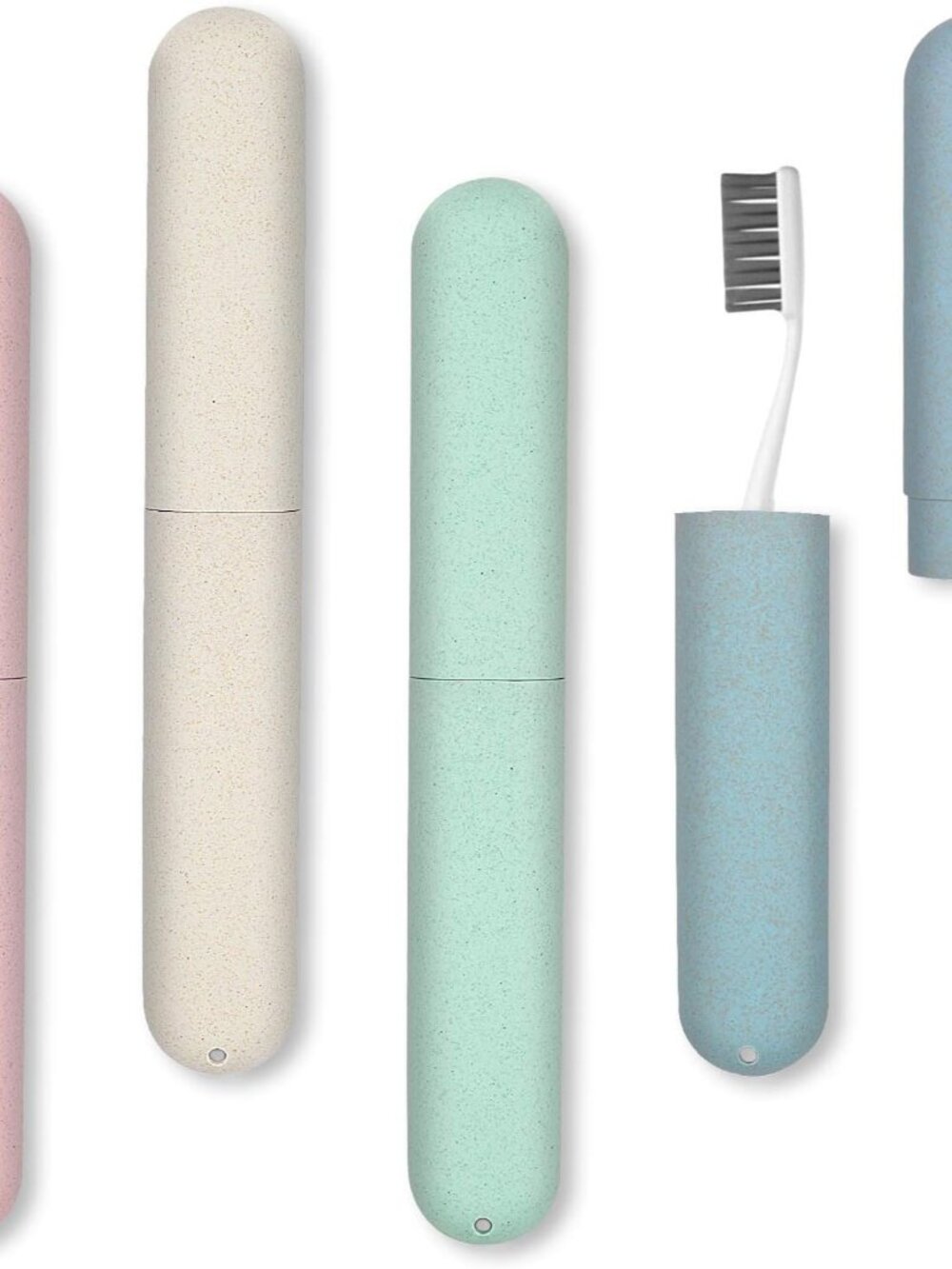 4 Pack Travel Toothbrush Case, Portable Breathable Toothbrush Holder Cases